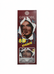 Ciglia Finte Grenobil 8D 0,15 mm in Visone Sintetico con Banda Invisibile, Confezione da 12 Pezzi - Product Image 1