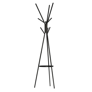 Entryway Furniture Industrial Wooden Metal Hall Tree New Design Floor Metal <strong>Corner</strong> <strong>Coat</strong> Rack Hanger <strong>Stand</strong> With Storage Shelves - Product Image 3