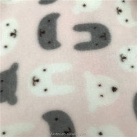 Nouveau produit Design et couleur French Fleece Beers Cherry Chamois Print 100 Polyester Flanelle Fabric