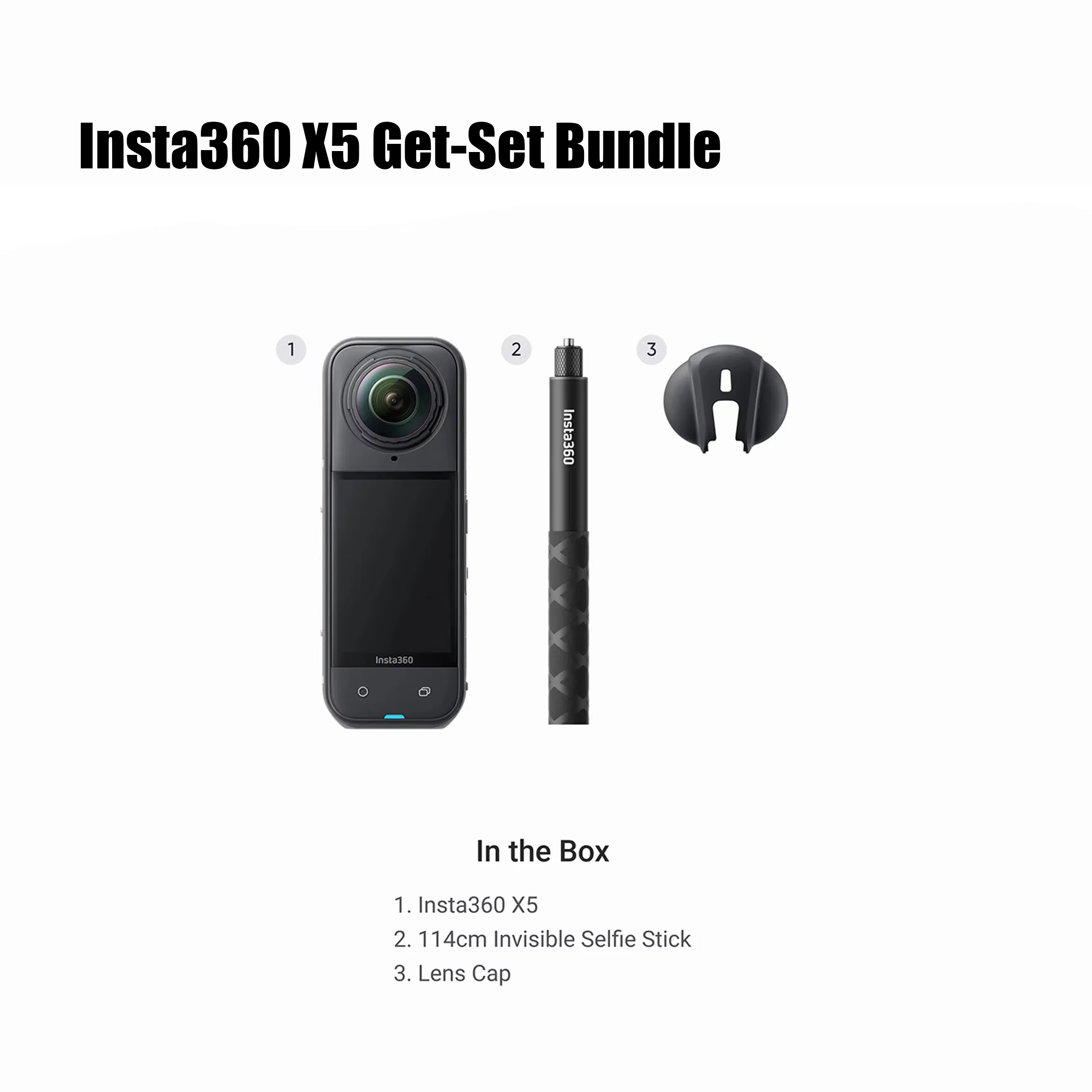Insta360 X5 Action Camera 8K 360 HDR Video 72MP Photo 4K60fps 