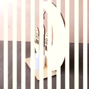 Adornos de Madera Grabados para el Año Nuevo, Manualidades Ecológicas, Estrella y <span class=keywords><strong>Luna</strong></span> de Ramadán, Decoración para el Hogar, Regalo Perfecto para Navidad - Product Image 2