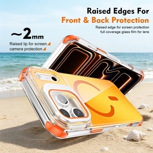 Funda Magnética con Degradado Láser para iPhone 17 12 13 14 15 16 Pro Max 17 Air, con Protector de Lente HD, Soporte y Protección Antigolpes - Product Image 3