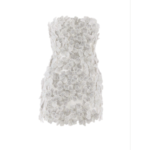 2025 nouvelle conception femmes robes robe mi-longue luxe bonne qualité tissu étiquettes personnalisées Enzo & Leo Vietnam usine - Product Image 5