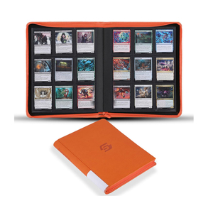Album photo professionnel personnalisé à 9 pochettes, 360 feuilles pour cartes, <span class=keywords><strong>classeur</strong></span> en cuir personnalisé avec fermeture éclair - Product Image 4