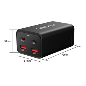 Adaptadores <span class=keywords><strong>de</strong></span> cargadores <span class=keywords><strong>de</strong></span> pared para Teléfonos móviles inteligentes multiusos portátiles <span class=keywords><strong>de</strong></span> 100W, 2 tipos C 2 USB Gan, compra a granel <span class=keywords><strong>de</strong></span> alta calidad - Product Image 2