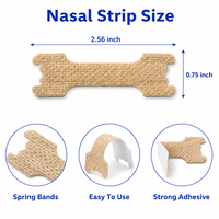 Bandes nasales douces et respectueuses de la peau pour soulager le nez bouché causé par le rhume et les allergies, port confortable toute la nuit