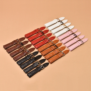 Bracelets de montre classiques en cuir véritable 12 <span class=keywords><strong>14</strong></span> 16 18 19 20 21 22 24 mm, bracelet de montre 20 mm, bracelets de montre intelligents en cuir pour hommes - Product Image 5
