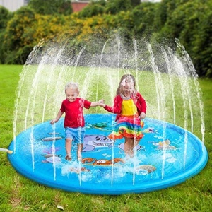 Almohadilla inflable redonda grande para salpicaduras de 170cm para niños, alfombrilla de juego de agua para exteriores, piscina rociadora para niños pequeños, almohadilla de pulverización de refrigeración de verano - Product Image 2