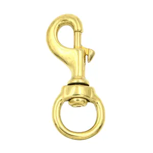 Hot sale brass swivel snap hooks small brass hooks solid brass snap hook