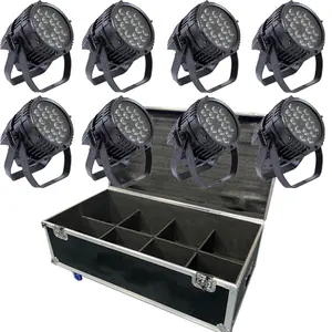 18x15W 270W Waterproof Stage Lights RGBWA 5in1 Led Flat Par Light DMX512 IP65 DJ Disco Club Show Led Stage Par light