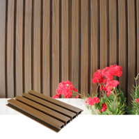 Panel Cladding WPC Tahan Api Harga Terjangkau untuk Dekorasi Luar Ruangan Villa Rumah Tangga, Desain Modern untuk Ruang Tamu
