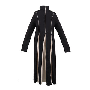 <strong>Black</strong> and White Stitching Long-sleeved <strong>Dress</strong> World-weary <strong>Funeral</strong> Skirt Fried Street Design - Product Image 2
