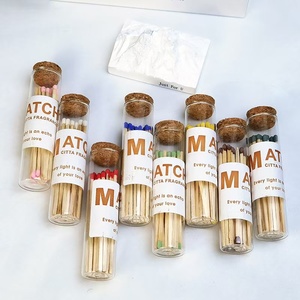 Fiammiferi profumati per <span class=keywords><strong>coppe</strong></span> di candela con fiammiferi allungati bottiglia di 7.5cm Vintage abbinamenti creativi in barattolo di vetro bottiglia di aromaterapia partita - Product Image 4