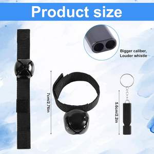 Современные походные колокольчики-пищалки с громким звуком и карабином для экстренных ситуаций, для туризма, кемпинга и активного отдыха - Product Image 6
