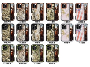 Hộp gói vành đai Clip chân đế Armor chống sốc Rái cá Defender Camo trường hợp điện thoại cho <span class=keywords><strong>iPhone</strong></span> 16 Pro Max ngụy trang Defender Bìa - Product Image 6