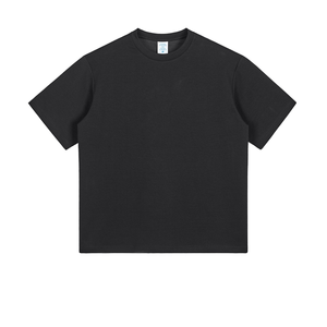 Maglietta Casual da uomo e donna a maniche corte in cotone 100% fresca elastica spalla destra 230g modello solido stesso stile di 'maestro' - Product Image 1