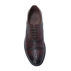Mocassins italiens faits à la main pour hommes, chaussures formelles en cuir véritable, rouge vin, chaussures en cuir pour hommes - Product Image 3