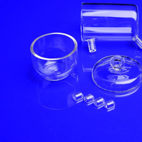 Tube de quartz transparent personnalisable Galaxy Quartz, récipients de réaction en verre, résistant à la corrosion à haute température, pureté 99,99%