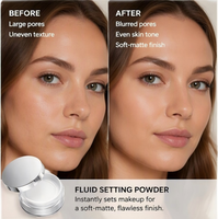 Poudre fixante pour le visage, tenue longue durée, fini naturel, contrôle du sébum, résistante à l'eau, à base de minéraux, pour tous les types de peau, à utiliser toute la journée