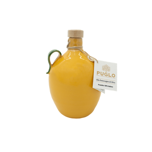 Huile d'olive extra vierge Puglo en carafe en céramique 25Cl 50Cl, huile de cuisson italienne pressée à froid - Product Image 1
