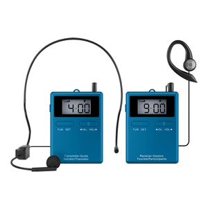 Système de guide touristique sans fil avec réduction intelligente du bruit UHF Réception sans obstacle de 200m et clip arrière pour l'entraînement des chevaux - Product Image 3