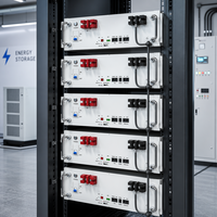 Système de stockage solaire Hope 5.12kWh 51.2V 100Ah LiFePO4 à montage en rack, 6000+ cycles, 98% DOD pour ESS domestique