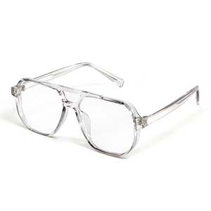Vente en gros de montures de lunettes optiques personnalisables Verres transparents de style rectangle TR90 Marque promotionnelle bon marché de la Chine - Product Image 3