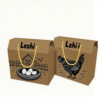 Carton de plateau à oeufs imprimé personnalisé Carton ondulé épais Boîte de poussin de ferme Cadeau Boîtes d'emballage d'oeufs pour aliments agricoles