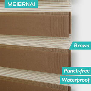 Tende a Rullo Motorizzate <span class=keywords><strong>Zebra</strong></span> MEIERNAI su Misura con Controllo Wifi Oscurante Doppio Motore Elettrico Zigbee per Finestre - Product Image 6