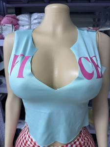 Ensemble deux pièces pour femmes PEEQI, mode été Y2K, débardeur à découpes, short à pois, streetwear pour femmes - Product Image 6