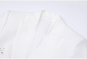 AIMEISI Completo Elegante con Strass Taglia XXXL, Set Due Pezzi con Blazer e <span class=keywords><strong>Pantaloni</strong></span> Decorati con Perline per <span class=keywords><strong>Donna</strong></span> - Product Image 2