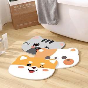 Tapis absorbant en boue de diatomée QLFashion <span class=keywords><strong>pour</strong></span> salle de bain, antidérapant et à séchage rapide, tapis de sol en diatomite <span class=keywords><strong>pour</strong></span> la <span class=keywords><strong>porte</strong></span> - Product Image 3