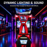 Machine de jeu vidéo d'arcade de course automobile à monnayeur avec écran de 42 pouces pour centres de jeux