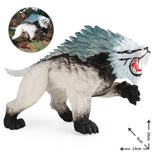 yxs Juguete de simulación de criaturas antiguas para niños, modelo sólido transfronterizo, gran tigre diente-de-hierno y tigre de dientes cortos - Product Image 5