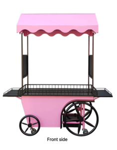 รถเข็นโชว์สีชมพูเพื่อความสะดวกในการแสดง - Product Image 1