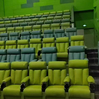 Fabricante produce asientos modernos para cine con portavasos, sofás de cine, muebles de cuero para teatro, asientos para salas de conciertos.