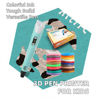 Stylo d'impression 3D automatique pour enfants, jouet éducatif, filament PLA multicolore, nouveauté, graffiti, facile à utiliser, cadeaux de rentrée scolaire, boîte