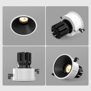 15W ETL <span class=keywords><strong>LED</strong></span> 다운라이트 모던 눈부심 방지 알루미늄 매립형 COB 천장 스포트라이트 조절 가능 CRI90 AC110V-270V 디밍 가능 - Product Image 3