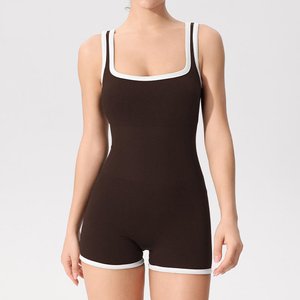 Combinaisons de sport à porter à l'extérieur Emballage du ventre Grande taille Exerciseurs Marron Course récréative Combinaisons Oem personnalisées - Product Image 1