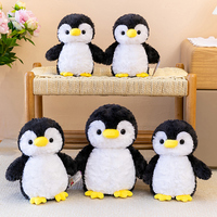 Boneka Penguin Mini Lucu Kawaii Lembut dengan Penutup Mata Bordir Putih, Hadiah Kejutan, Penjualan Langsung Pabrik, Boneka Hewan Isi Dakron