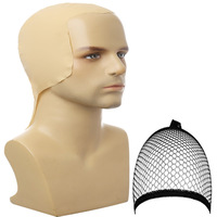 Gorro de Látex para Disfraz de Calvo de Halloween, Peluca de Cabeza Calva, Gorro de Calvo para Cosplay, Disfraz para Adultos