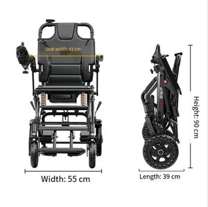 Silla de ruedas eléctrica ultraligera de transferencia de carbono, batería de litio móvil portátil plegable <span class=keywords><strong>para</strong></span> discapacitados, se puede utilizar en aviones - Product Image 5