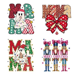 20 + Ma Dtf Chuyển In Sắt Trên Dán Giáng Sinh Nhiệt Dtf Chuyển Mama Sẵn Sàng Để Báo Chí Thiết Kế In Ấn Chuyển Sắt Trên - Product Image 1