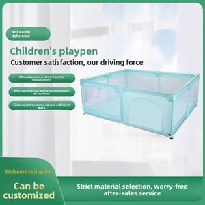 Parc pour bébé pliable portable en tissu Oxford avec portes Sécurité intérieure pour enfants Couleur et taille personnalisées - Product Image 4