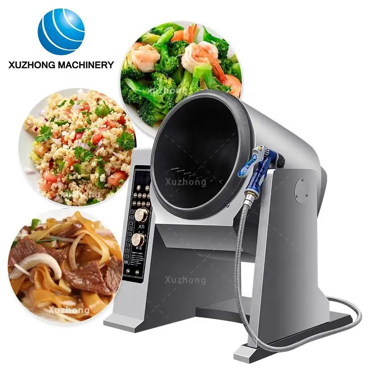 Fried Rice Machine 6L 12L Restaurant Kitchen Electric Automatic Stir Fry Machine Cooking Robot Rotating Fried Rice Robot Cooker