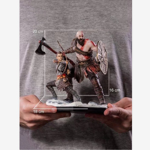 Statue Iron Studios China <span class=keywords><strong>God</strong></span> <span class=keywords><strong>of</strong></span> War Kratos et Atreus, modèle en PVC à l'échelle 1:10, jouet décoratif - Product Image 1
