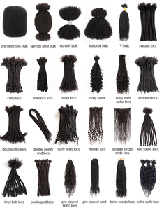 Extensions <span class=keywords><strong>de</strong></span> dreadlocks Originea Luxury Remy Hair Bundles, cheveux humains naturels bouclés, pour femmes et hommes, crochet. - Product Image 5
