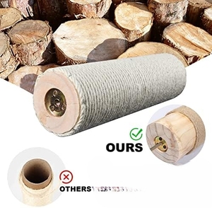Karton Modern Dikemas 2 potong kayu tahan lama kucing gores <span class=keywords><strong>Post</strong></span> dengan Natural <span class=keywords><strong>Sisal</strong></span> untuk perbaikan - Product Image 5