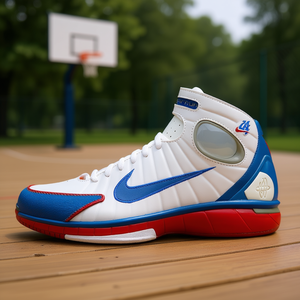 Chaussures de basketball montantes Nike 2K4 Blanc Bleu Unisexe Résistantes à l'abrasion Vêtements de sport printemps - Product Image 2