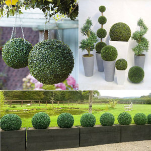 Offre Spéciale Pas Cher Préservé Artificielle En Plastique Boule D'herbe De Buis Suspendus Topiaire Herbe Cyprès Boule De Fleur De Lavande - Product Image 5